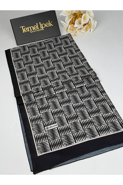 Siyane Σάλι από βαμβακερό ύφασμα με σχέδιο 75x190 cm