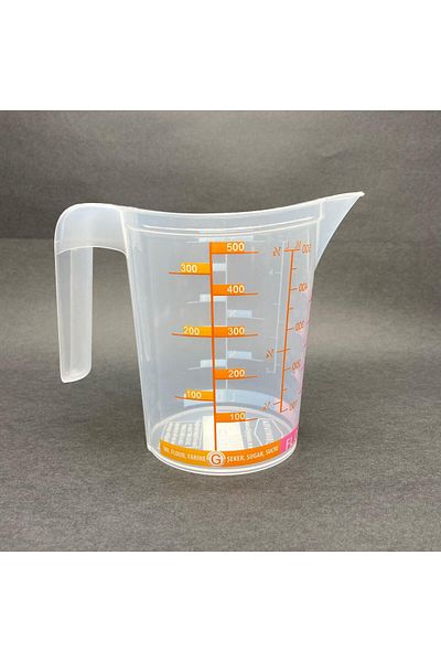 labshop41 Plastic Graduated Solid and Liquid Measuring Cup 500Cc (0.5Lt) X 1 Piece