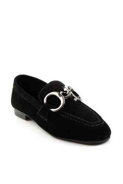 Bambi Pantofi de damă din piele naturală din piele de căprioară neagră K 01763771002