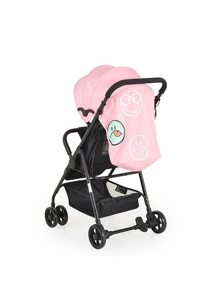 OEM Sport Baby Stroller, Moni Capri Pink, Adjustable Footrest, Light and Compact Model