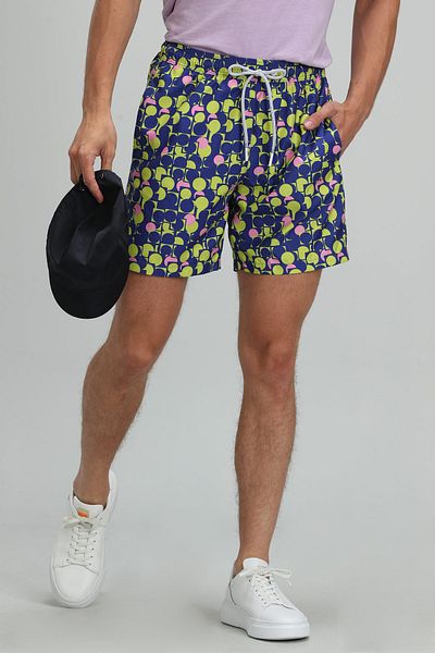Lufian Geometric Ανδρικά Σορτς Μαγιό Saks