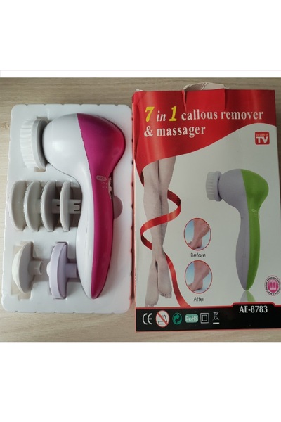 AS SEEN ON TV 7in1 مساج تدليك للوجه والقدم يعمل بالبطارية متعدد الألوان