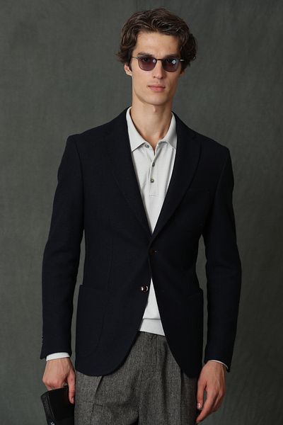 Lufian Forest Sports Men's Blazer Jacket Slim Fit Navy Blue
