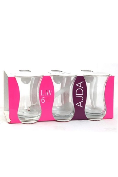 CENGİZ ÇEYİZ Lav Ajda 6'lı Cam Çay Bardağı AJD315