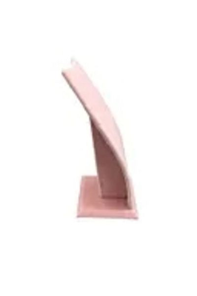 MeGass Dekor Domestic Production Dubai Model Suede Fabric Pink Color 18/9 cm Necklace - Chain Stand