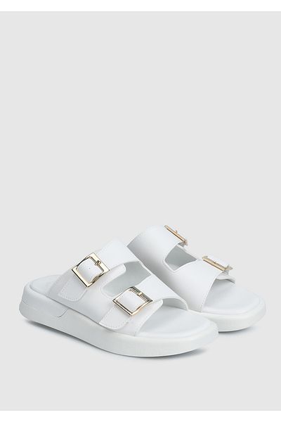 Provoq Papuci de damă ALBI - Design confortabil și elegant