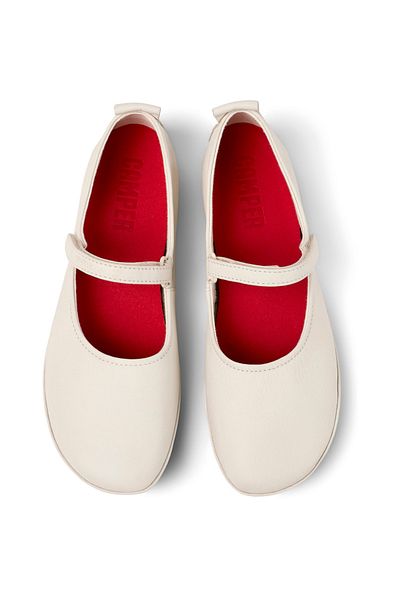CAMPER Δεξιά Λευκά Δερμάτινα Γυναικεία Παπούτσια K201365-024