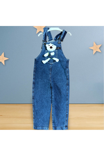 mini trends Çocuk salopet denim mavi