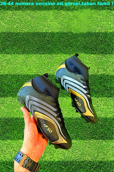 Walked Erkek Çocuk Boğazlı Çoraplı Bilekli Dişli Krampon Halı Saha Futbol Spor Ayakkabı