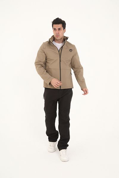 Camp Scoutland Camp460 Outdoor Tactical Softshell Ανδρικό Μπεζ Τακτικό Γιλέκο & Παλτό Ανθεκτικό στο Νερό & Τον Άνεμο