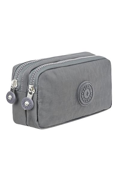 Çantaland Crinkle Fabric Double Compartment Pencil Holder Pencil Case