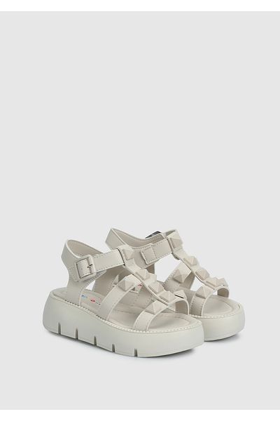 Kiddo Girl's Beige Flat Sandals