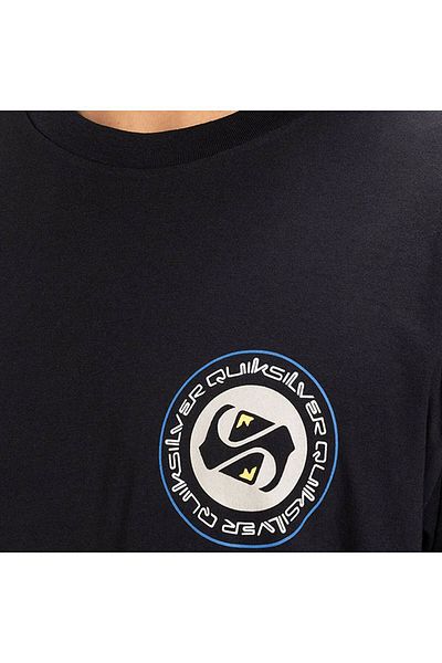 Quiksilver Ανδρικό μπλουζάκι Navy Blue Circle Back Ss Eqyzt08054-ktp0