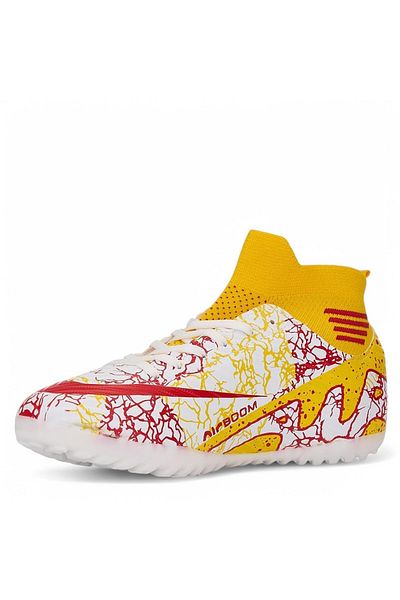 Tuğba Ortopedi 565 Youth Yellow/Red Astroturf Field Shoes