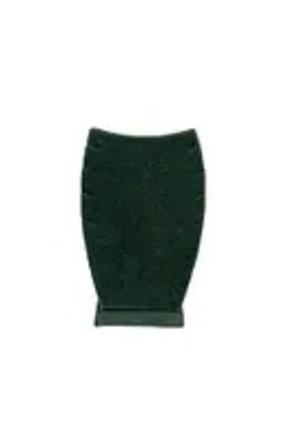 MeGass Dekor Domestic Production Dubai Model Suede Fabric Green Color 12/8 Cm Necklace - Chain Stand