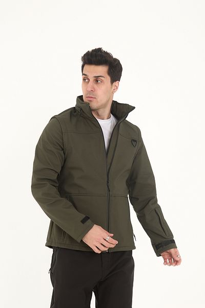 Camp Scoutland Camp460 Outdoor Tactical Softshell Ανδρικό Τακτικό Γιλέκο & Παλτό Χακί Ανθεκτικό στο νερό και τον άνεμο
