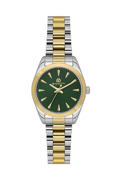 Bigotti Bg.1.10608-5 Metal Case 3 Atm Waterproof Metallic-Gold Color Women's Wristwatch