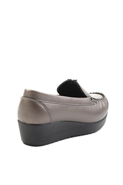 Bambi Platin Kadın Loafer Ayakkabı K01797002009