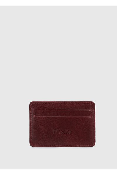 Provoq Suport card din piele Provoq 300 Claret Red - Model Crazy