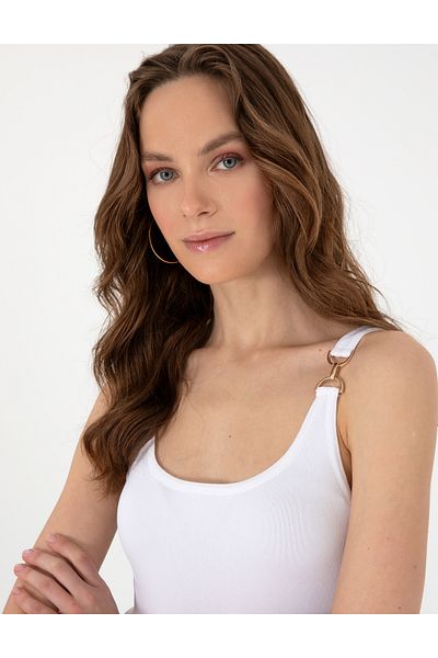 Pierre Cardin White Slim Fit Knitwear T-Shirt 50301140 -Vr013