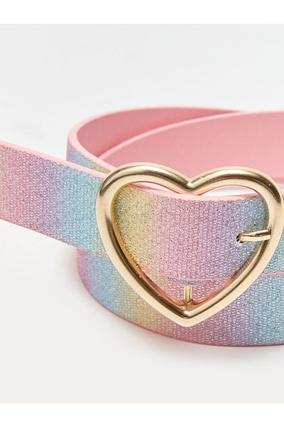 LC Waikiki LCW ACCESSORIES Многоцветен блестящ колан за момиче