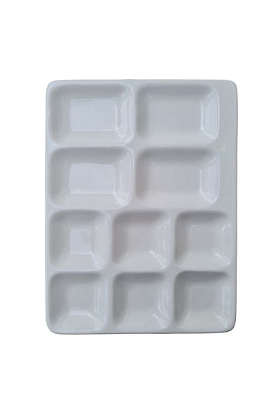 Gulcerenhobi Professional Porcelain Palette 21,5X16 cm with Watercolor with Godeli and Treasures