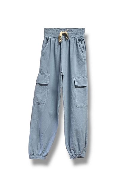 Butik 100% Cotton Women Cargo Pants
