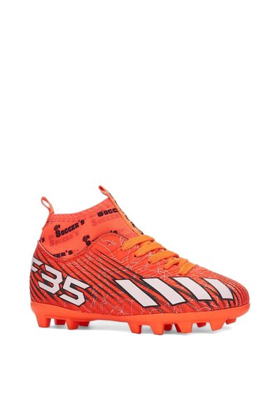 Walked Turuncu Beyaz 31-35 Çoraplı Çim ve Suni Çim Krampon