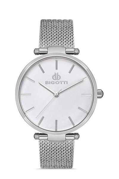 Bigotti Bg.1.10342.1 Wicker Cord 3 Atm Waterproofness Steel Case Metallic Color Women Wrist Watch