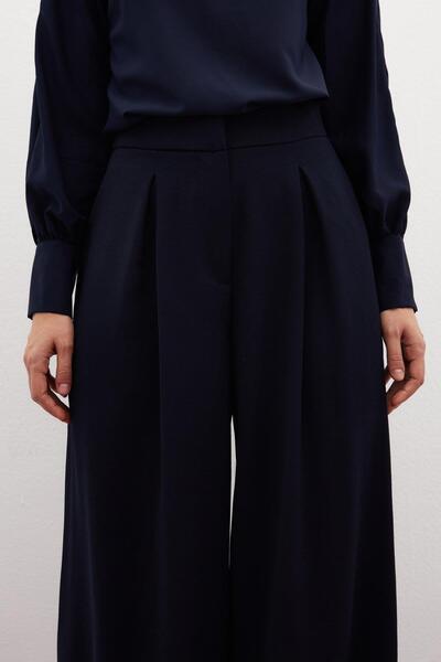 Sateen Φαρδύ γυναικείο παντελόνι 1443-5021