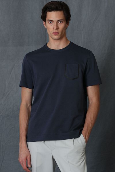 Lufian Sirius Modern Graphic T-Shirt Anthracite