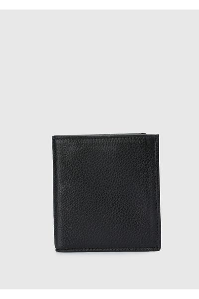 Provoq Provoq 316 Black Flother Leather Wallet - Black