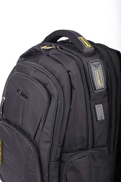 BENOX Premium Fabric Backpack with USB and Type C Port