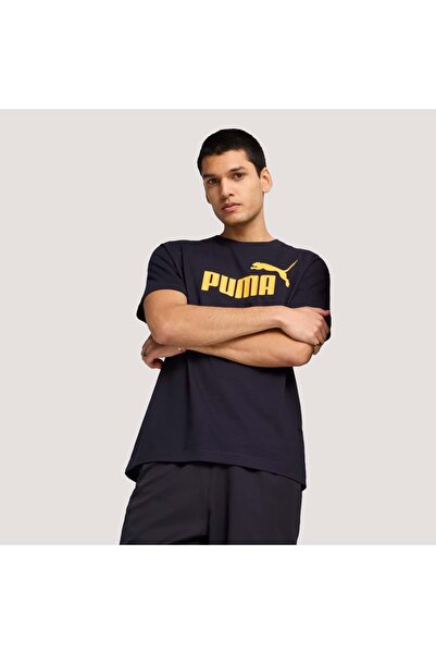 Puma Ess Logo Tee Чоловіча футболка 682533-16 СИНІЙ