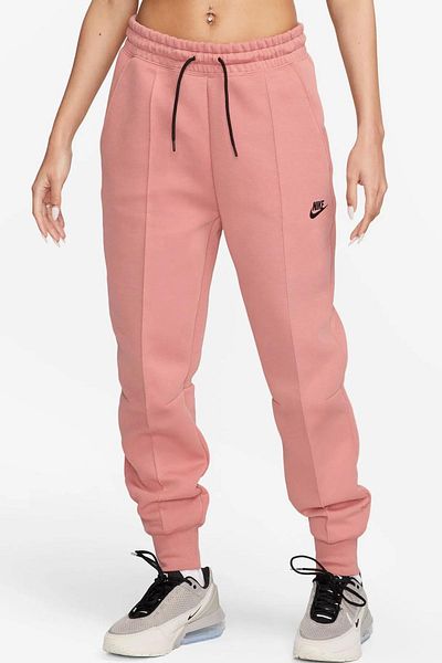 Nike Γυναικείο αθλητικό παντελόνι Tech Fleece Mid Rise Jogger - Ροζ