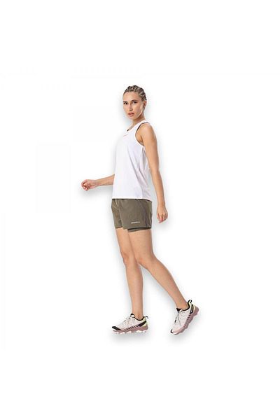 Merrell M3Tops قمم تشغيل القميص الأبيض المرأة القميص