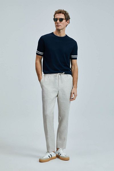 Lufian Robert Navy Blue Men's T-Shirt 111090111