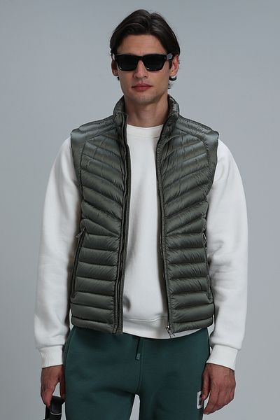Lufian Axel Goose Feather Men's Vest Green