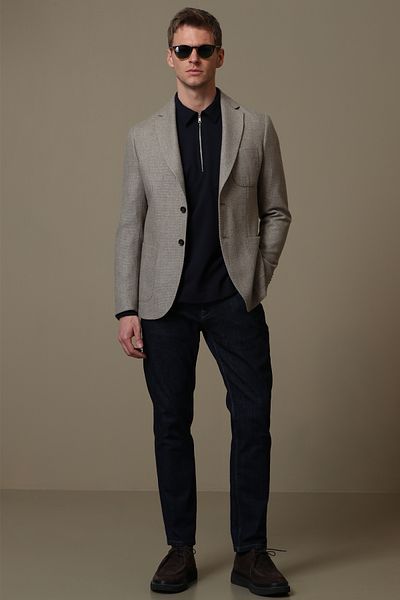 Lufian Gabriel Sports Men's Blazer Jacket Slim Fit Camel Hair