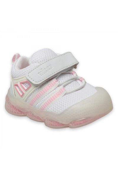 Vicco 346.E24Y150 First Step Lighted White Children's Shoes