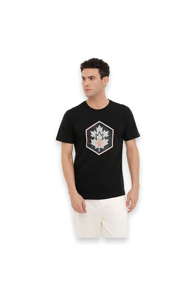lumberjack 4M Ml Wood 11Urb343-067 4Fx Μαύρο ανδρικό T-Shirt
