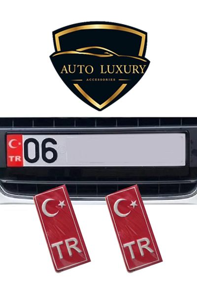 AUTO LUXURY TR القمر نجمة لوحة ملصق لاصق لاصق 2 قطعة