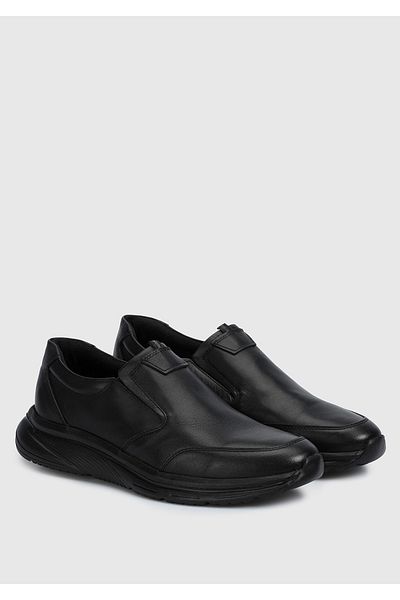 Provoq Men's Black Leather Shoes