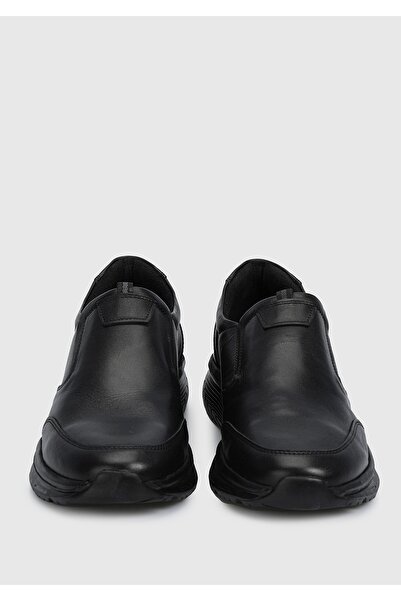 Provoq Siyah Deri Erkek Ayakkabı