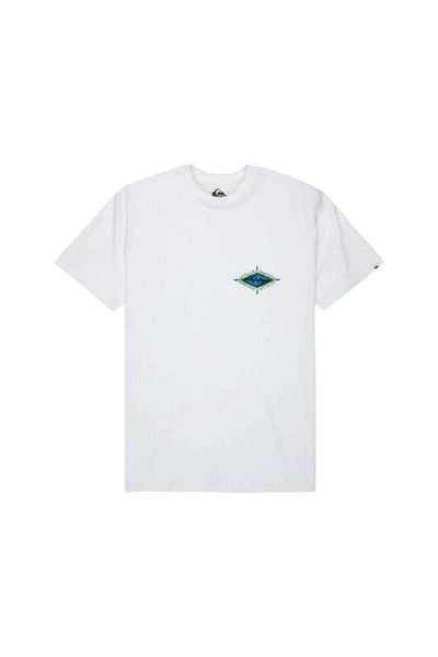 Quiksilver Ανδρικό λευκό μπλουζάκι Home Beach Blast Ss Eqyzt08046-908