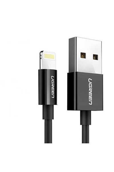 Ugreen MFI-Certified USB-A To Lightning Charging Cable, 2 Meter Fast Charging Cable, Black