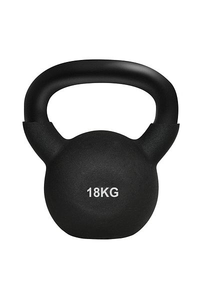 YALLA HomeGym 18KG Kettlebell Cast Iron Rubber Coated Floor Friendly Kettlebell for Weight Lifting