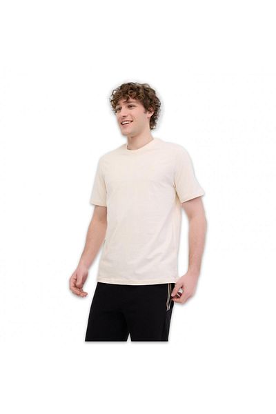 lumberjack Ανδρικό μπλουζάκι 3M M-Ct102 Bsc C Nk 3Fx Beige