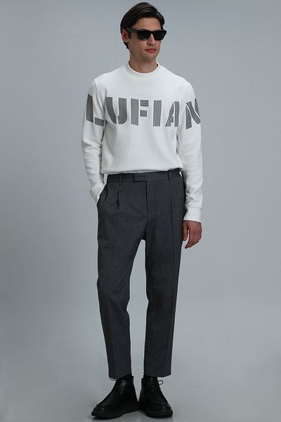 Lufian Ανδρικό φούτερ Todillo Off White