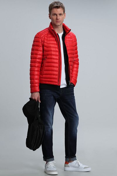 Lufian Pánské kalhoty Tyger Smart Jean Slim Fit modré